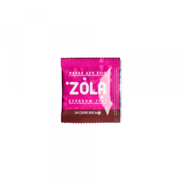 Tinta per Sopracciglia con Collagene 04 Dark Brown 5ml Zola