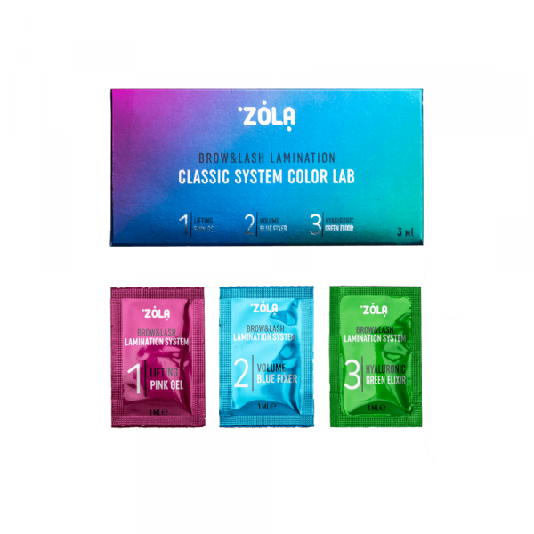 ZOLA Color Lab Set Laminazione Sopracciglia e Ciglia 3×1 ml