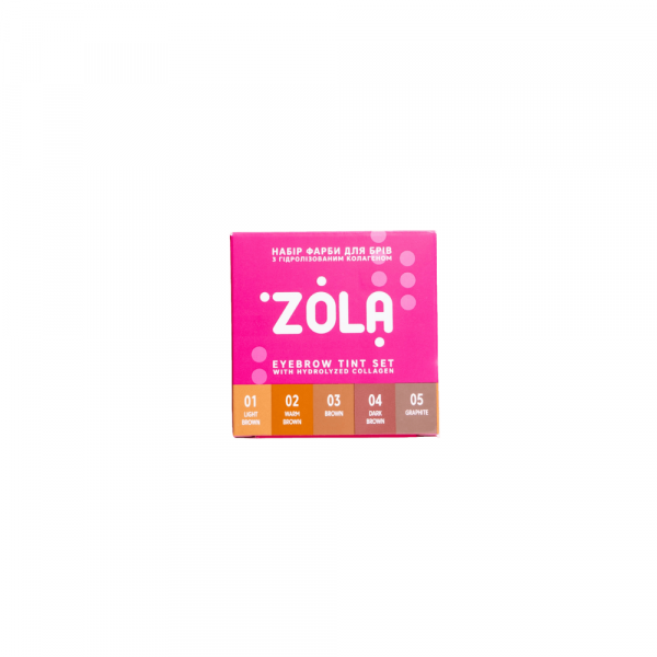 Kit Tinta Sopracciglia con Collagene Zola 5x5ml