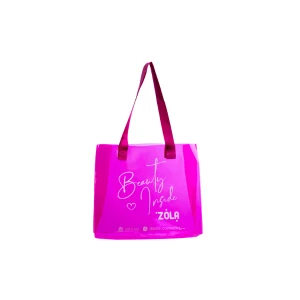 ZOLA Borsa Shopper Rosa Beauty Inside – borsa capiente ed elegante per professionisti del beauty