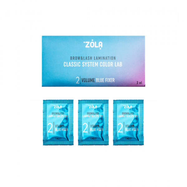 Mini Kit Ciglia & Sopracciglia Composizione #2 ”Volume Blue Fixer Color Lab” Zola