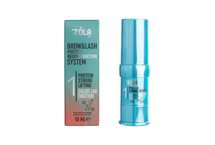 Composizione #1 Lifting Blue Gel ZOLA – apertura cuticola ciglia e sopracciglia per laminazione professionale