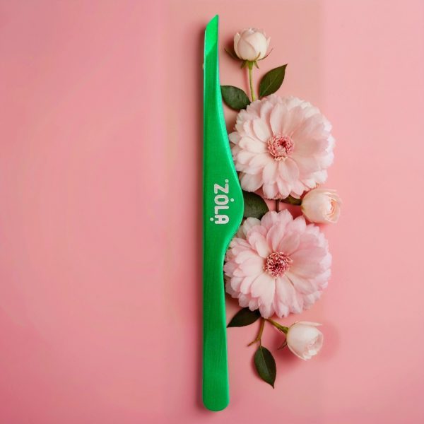 Pinzette Sopracciglia Punta Obliqua ”Verde” Zola
