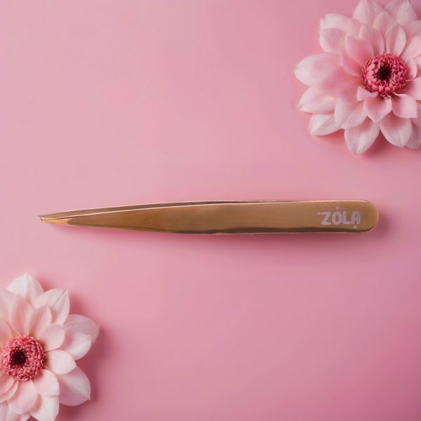 Pinzette Sopracciglia Punta Dritta ”Gold” Zola