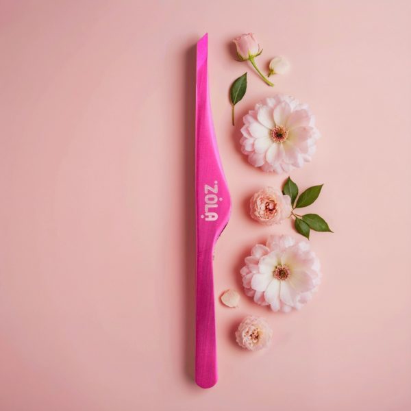 Pinzette Sopracciglia Punta Obliqua ”Rosa” Zola