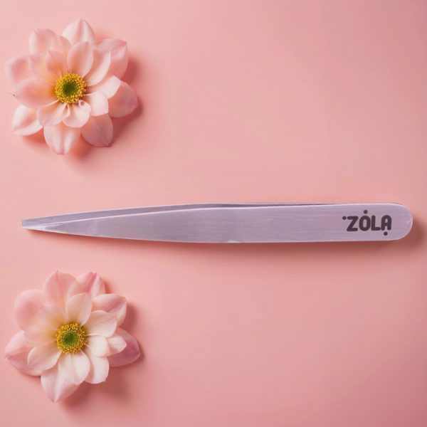 Pinzette Sopracciglia Punta Dritta ”Silver” Zola